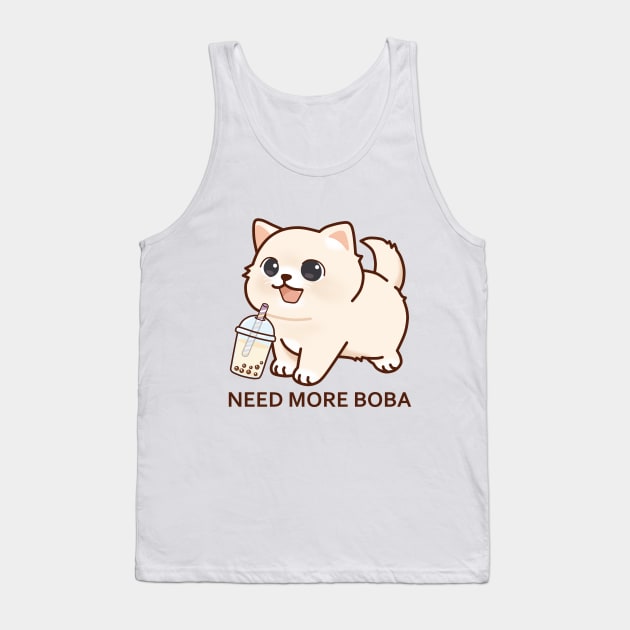 Kitten Needs More Boba! Tank Top by SirBobalot